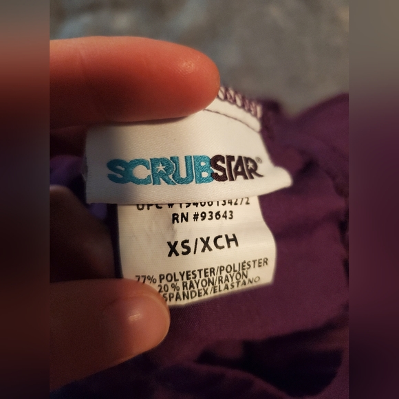 Purple Jogger Style Scrub Pants - Picture 5 of 5